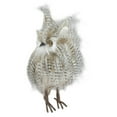 thumbnail image 4 of Northlight 12" Standing White and Gray Owl Table Top Christmas Figure, 4 of 6