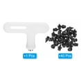 thumbnail image 3 of Uxcell 1/4" Carbon Steel Track Spikes Sports Shoes Spikes Replacement Accessories with Wrench Black 40 Pack, 3 of 6