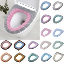 Toilet Seat Round, Toilet Seat Cushion Winter Thickened Toilet Cover Knitted Toilet Seat Cushion Washable Household Toilet Cover Under $10