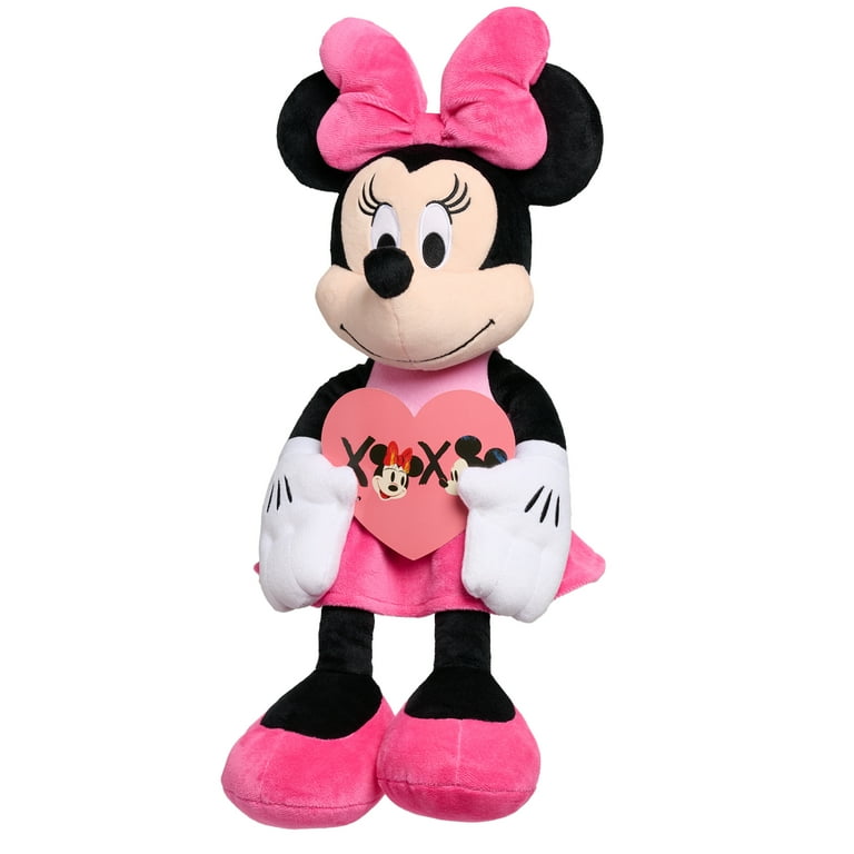 Disney Valentine's Large Plush Minnie Mouse, 19-inch Stuffed