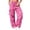 W10-Red, variant on Rhuody Women Pants Wide Leg Loose Fit Elastic Waist Solid Color Trousers With Pocket Fashion Wear 2Xl Red