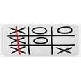 thumbnail image 1 of Xo Kitchen Mat, Popular Tic Tac Toe Game Pattern Hand Drawn Design Win Victory Finish Theme, Plush Decorative Kitchen Mat with Non Slip Backing, 47" X 19", Vermilion Black White, by Ambesonne, 1 of 1