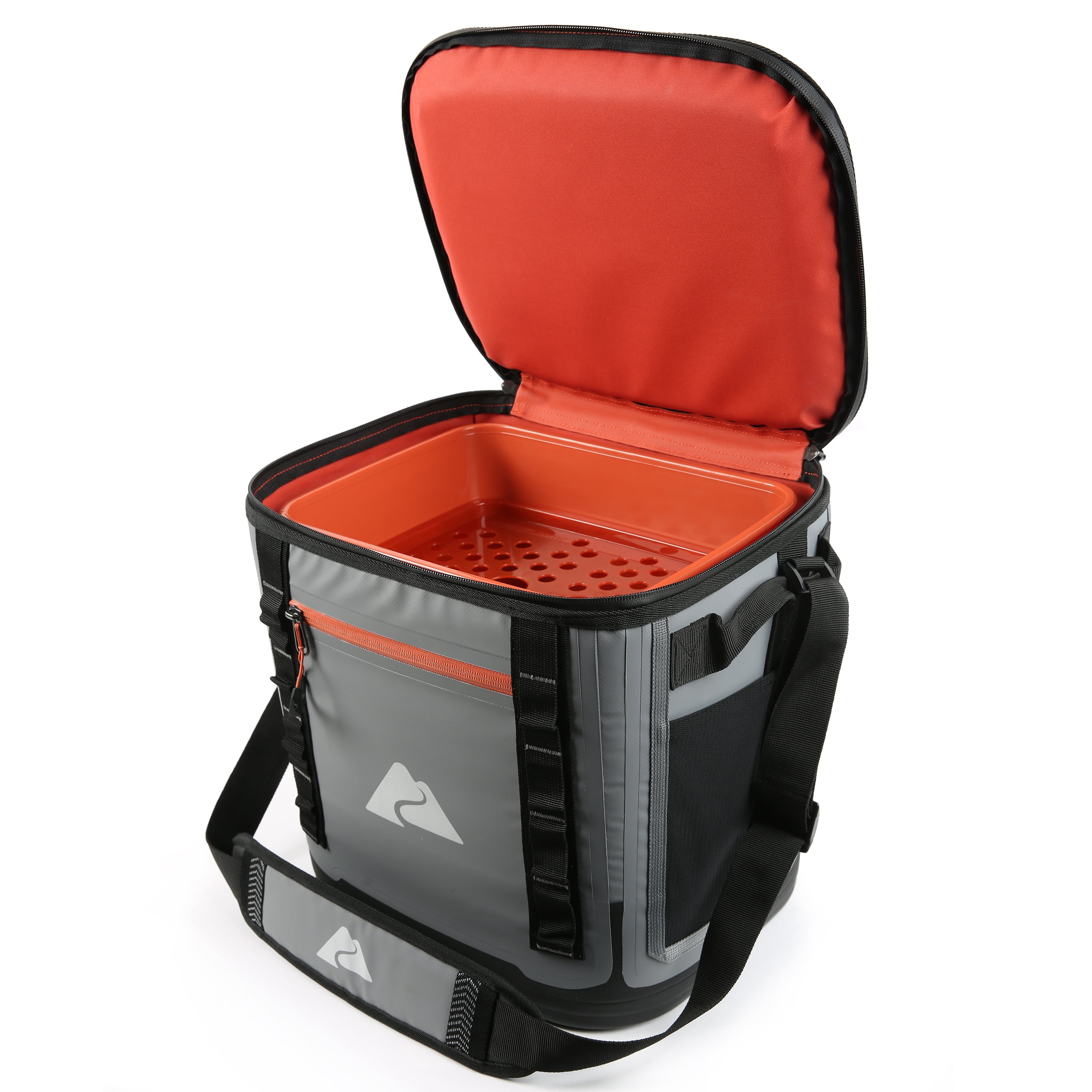 Ozark Trail 24 Can Welded Hard Liner Soft Sided Cooler, Gray