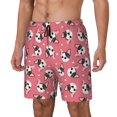 thumbnail image 2 of Uemuo French Bulldog Face Pattern Mens Swim Trunks Quick Dry Board Shorts with Mesh Lining, Stretch Beach Shorts Quick Dry No-Chafing Board Shorts-Small, 2 of 9