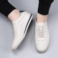 thumbnail image 7 of Men's Lace-Up Color Block Leather Retro Casual Sneakers, 7 of 7