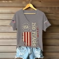 thumbnail image 4 of Trgacdwlo 1776-2026 250 Anniversary USA Sweatshirt Flag Print Independence Day Womens Graphic T-Shirts Patriotic Fourth of July Shirt Women, 4 of 4