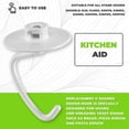 thumbnail image 4 of Compatible with K45DH dough hook replacement, compatible with KitchenAid 4.5 QT rocker mixer KSM90 and K45-CHENG DU SI XI, 4 of 5