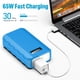 thumbnail image 5 of Power Bank SinkEU de 24000 mAh con toma de corriente alterna de 110 V y 65 W para iPhone 15, 5 of 9