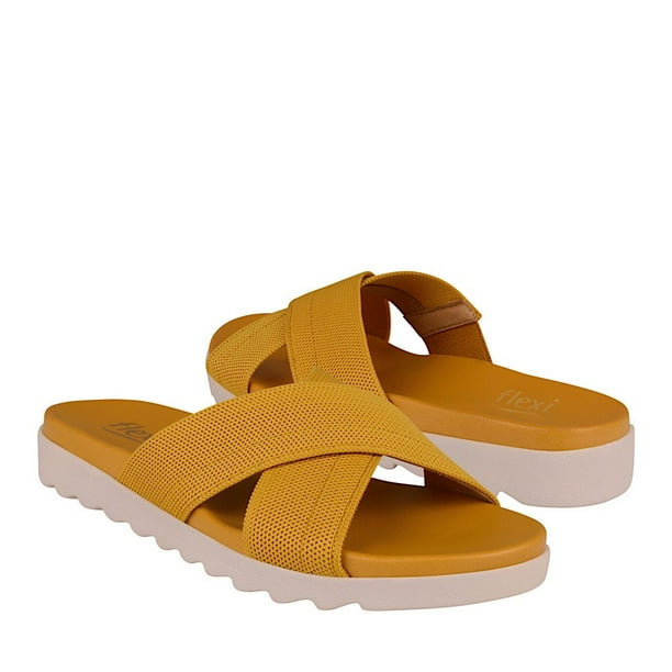 SANDALIAS DAMA FLEXI 107106 TEXTIL AMARILLO Flexi 107106