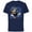 Navy, variant on Disney Donald Duck Class of 23 Graduation 2023 Retro - Short Sleeve Cotton T-Shirt for Adults - Customized-Black