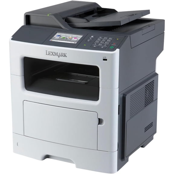Restored Lexmark MX410de Monochrome All-in-One Laser Printer – Print, Scan, Copy, Automatic Duplex, Network Ready