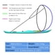 thumbnail image 3 of Canoa plegable de 108 cm con ventana transparente y bolsa de almacenamiento, impermeable, color azul y blanco, 3 of 8