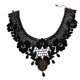 thumbnail image 1 of Collar gótico de Halloween Sunnimix Encaje Negro Hueco De Flor Búho, 1 of 8