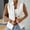 White, variant on MORTTIC Women's Elegant Solid Color Stand Collar Sleeveless Vest - Ribbed & Button Detail Casual Outerwear