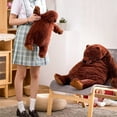 thumbnail image 6 of Giant Bear Stuffed Animal Plush, Simulation Plush Toys Djungelskog Brown Plush Teddy Bear Toys for Kids Girls, Valentine's Day Birthday Big Gifts (60cm), 6 of 7