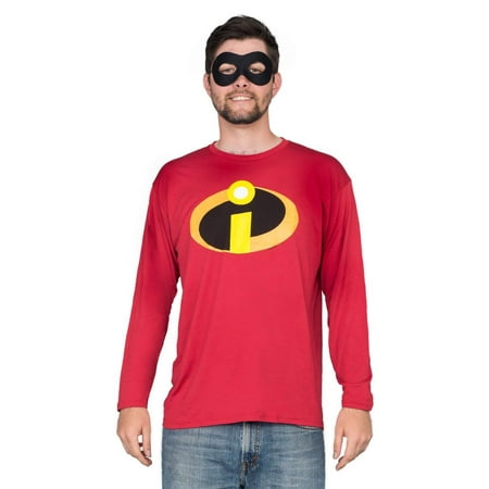 The Incredibles Basicon Red Long Sleeve T-shirt and Mask Costume Set