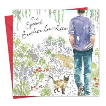 Twizler Happy Birthday Card for Brother In Law - For Him - Mens Birthday Greeting Card - Gardening