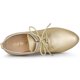 thumbnail image 4 of Botines con plataforma Allegra K para mujer Oro Tacones gruesos 36, 4 of 6