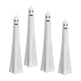 thumbnail image 2 of 4 Pcs Halloween Ghost Candlestick Holders Cute Ghost Shape Candle Stick Holders Ceramic Taper Candle Holder for Halloween Wedding Party Holiday Office Home Decor Gift D, 2 of 7