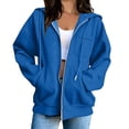 thumbnail image 2 of SwiftWear Women's Zip Up Hoodie Long Sleeve Sweatshirt Hooded Jacket Full Zip with Pockets, 2 of 8