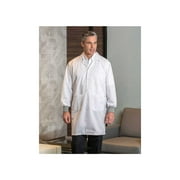 Premium Lab Coats ESD (ElectroStatic Discharge) Knit Cuffs design Snap Closures 2 Lower, Chest & Sleeve Pockets Extra Long/ Hip Length Color WHITE/ ROYAL BLUE Available sizes XS-XL (Sold as 1's/ Pack)