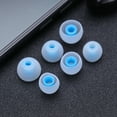 thumbnail image 4 of Yucurem 3 Pairs(6pcs)l M S Silicone in Ear Ear Tip for Kz Earphones(white+blue), 4 of 8