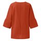 thumbnail image 5 of moda de las mujeres media manga cuello redondo color sólido camisa casual suelta top naranja / m, 5 of 5