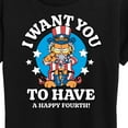 thumbnail image 3 of Garfield - Want You To Have A Happy Fourth - Women's Short Sleeve Graphic T-Shirt, 3 of 5