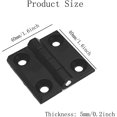 thumbnail image 3 of 4 Pieces Folding Flat Hinge Holes, Stainless Steel Exterior Hinge, Heavy Duty Door Hinge, For Fixed Doors, Entrance Doors, Bedroom Doors, Garden Doors, 3 of 5