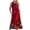 Orange, variant on BRGZLK Womens Sundresses for Beach Vacation Round Neck Sleeveless Boho Floral Printed Pleated Long Dress for Spring Summer 2026 Pink S