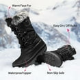 thumbnail image 5 of Dream Pairs Kids Boys & Girls Snow Boots Insulated Waterproof Winter Snow Boots KRIVER-1 BLACK Size 10, 5 of 6