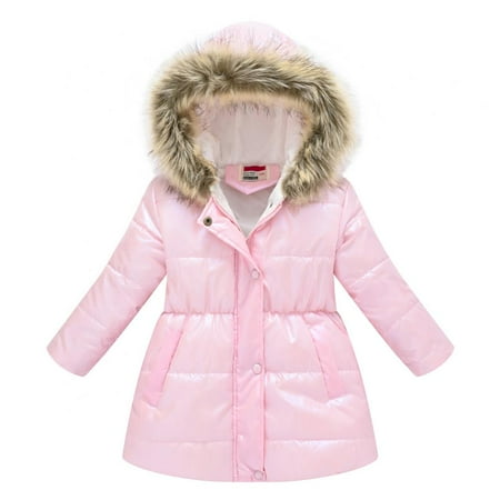 

Baby Boys Girls Water Resistant Winter Coat Thicken Fleece Lined Puffer Jacket