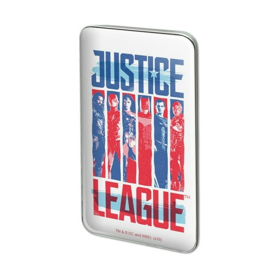 Justice League Red, White and Blue Metal Rectangle Lapel Hat Pin Tie Tack Pinback