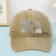 thumbnail image 3 of Gorra Para Hombre Y Mujer Divertida Gorra De Béisbol Ajustable Lavada Y Bordada Negro Bordado Talla Única, 3 of 4