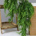thumbnail image 6 of Yesbay 90CM Artificial Fern Vine Home Wedding Wall Hanging Faux Greenery Drooping Ivy Plants Indoor Outdoor Garden Yard Decoration Photo Props, 6 of 10