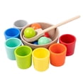 thumbnail image 1 of Juguetes de clasificación de colores, juego de juguetes Montessori para desarrollo cognitivo, juego a juego, juguetes para contar para sala de estar,, 1 of 9
