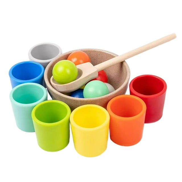 BELOVING Montessori Toys Set Color Sorting Toys Counting Toys Matching Game for Classroom