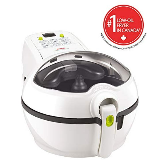 T-fal FZ740050 ActiFry Vista 1kg Low Oil Air Fryer, with Timer, Automatic Stirring Paddle, White