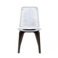 thumbnail image 3 of Afuera Living 19" Modern Wood Patio Dining Chair in Silver (Set of 2), 3 of 8