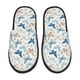 thumbnail image 1 of Fotbe Butterfly Pantuflas Peludas para Mujer con Estampado, Zapatillas de Peluche, Zapatos de Invierno para Casa, Uso Interior y Exterior-Large, 1 of 8