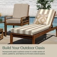 thumbnail image 3 of Chaise al aire libre en forma de panal, 22,5"" de ancho x 70" de largo, cojín para patio color canela a rayas Cabana, 3 of 5