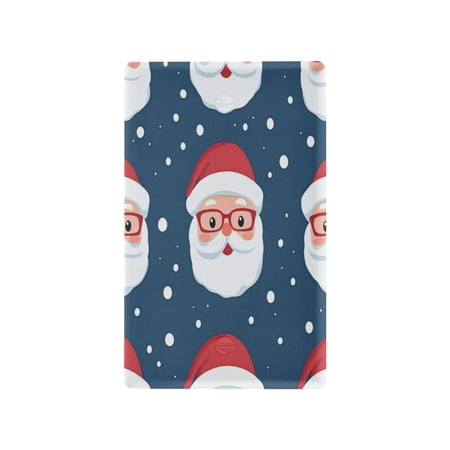 Switch Panel Switch Decoration 2.76x4.53x0.28 Inches Toggle Switch Switch Plate Wall Plates Living Room Kitchen Bedroom Study Switches Santa Claus with Glasses