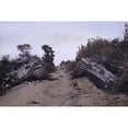 thumbnail image 2 of Two German Panther Tanks Knocked Out On The Road In Normandy History (36 x 24), 2 of 2