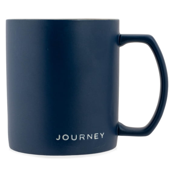 Lighthouse Journey Simply Yours Navy Blue 13 ounce Ceramic Coffee Mug
