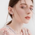 thumbnail image 3 of Bow Stud Earrings 925 Sterling Silver Cubic Zirconia Bowknot Earrings Bow Jewelry Gift for Women, 3 of 6