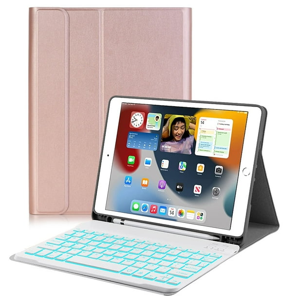 iPad Keyboard Case, with colorful Backlight Normal Keyboard , Slim