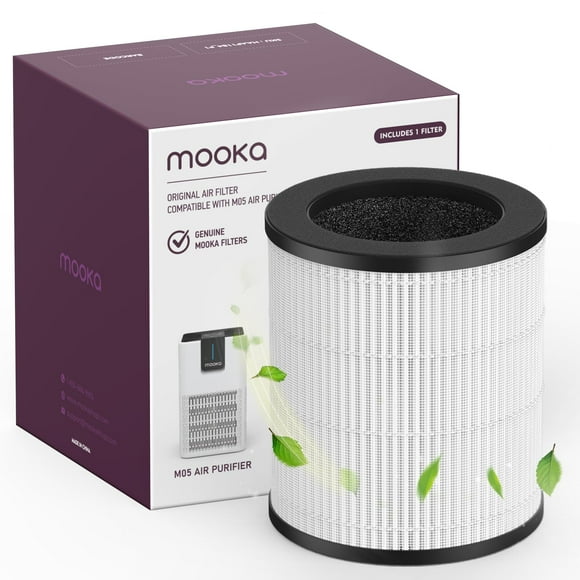 Filtro purificador de aire MOOKA M05 3 en 1 True HEPA para humo