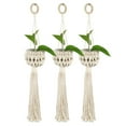 thumbnail image 5 of SPRING PARK Macrame Plant Hangers Indoor Hanging Planter Basket Decorative Flower Pot Holder Jute Rope for Indoor Outdoor Home Decor, 5 of 7