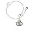 thumbnail image 2 of Delight Jewelry Silvertone Keep Calm EMT is Here Silver-tone Rose Link Chain Bracelet, 6.25"+1.75" Extender, 2 of 4