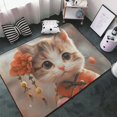 thumbnail image 3 of Shaggy Area Rug, Adorable Kitten In Kimono Rugs for Living Room Bedroom Non Slip Door Mat Indoor Carpet Machine Washable Nursery Home Decor Floor Mats for Entryway 60x39in, 3 of 5